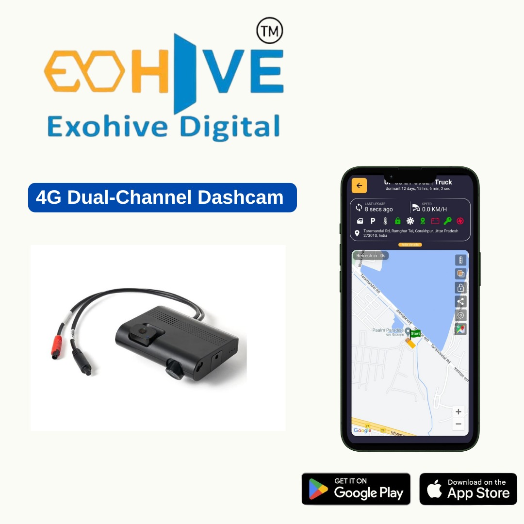 Exohive Digital™ 4G LTE GPS Dash Cam – Car DVR + Real-Time Tracker