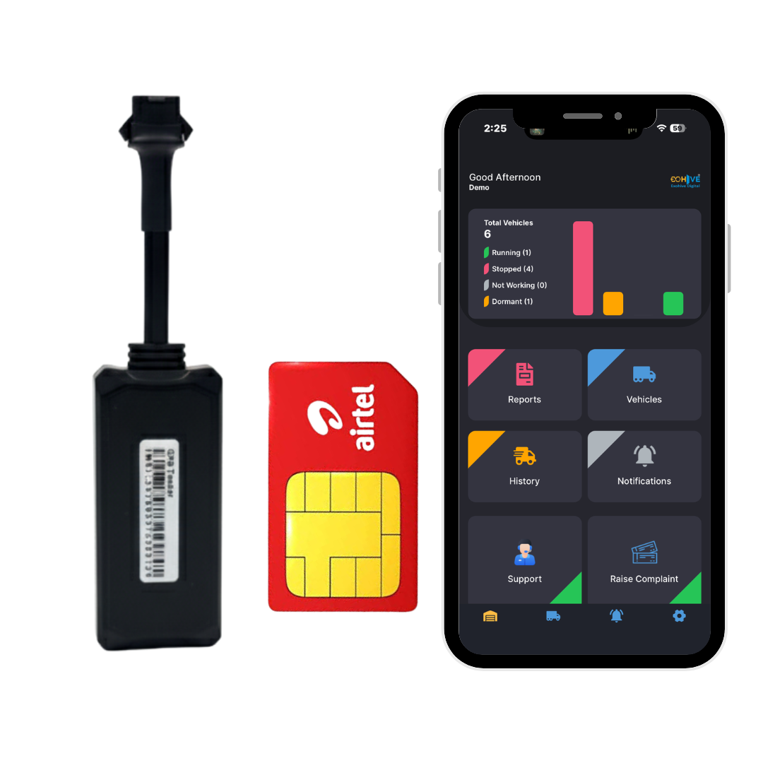 Exohive Digital™ Premium Hidden Wired GPS Tracker with Remote Engine Lock – Real-Time Tracking, Over-Speed & Towing Alerts, Geo-Fence, 90-Day History & 1-Year Free App – For Car, Bike, Truck & Bus Security