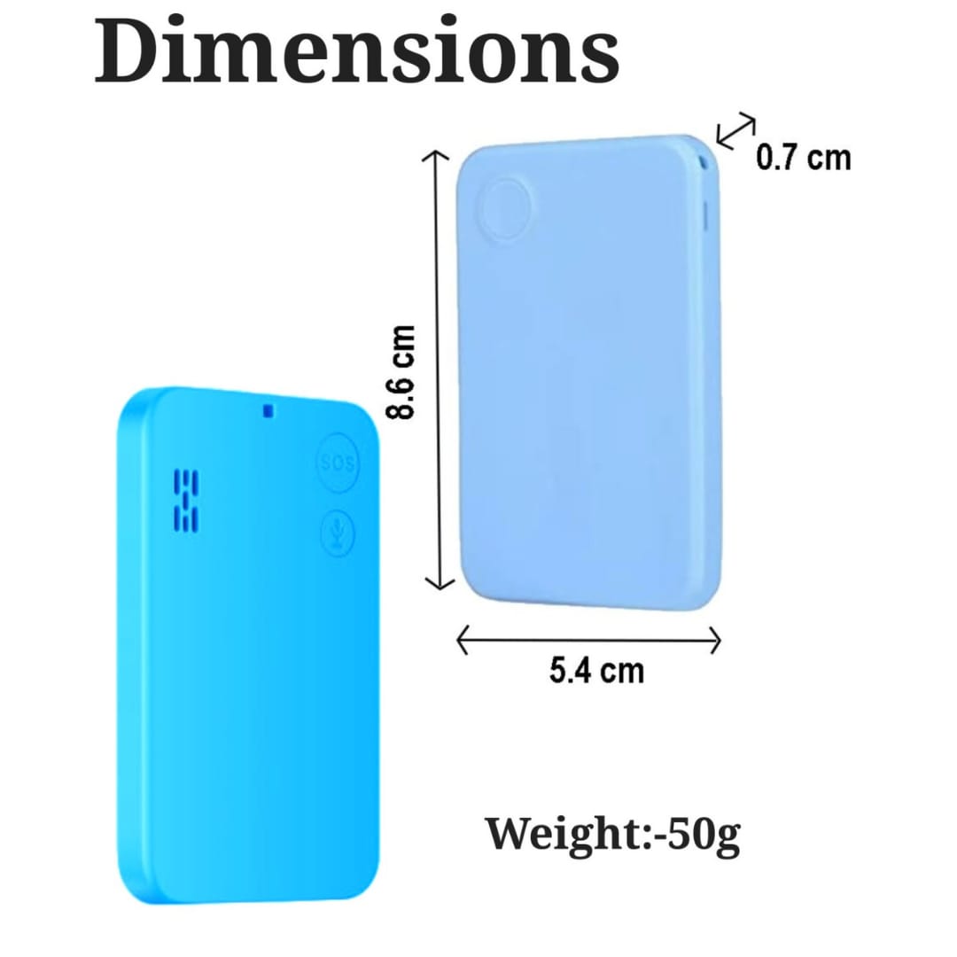 Exohive Digital™ 2G ID Card GPS Tracker – Real-Time Location Tracking | SOS Alerts | 1 Year Subscription & SIM Included | Compact & Lightweight