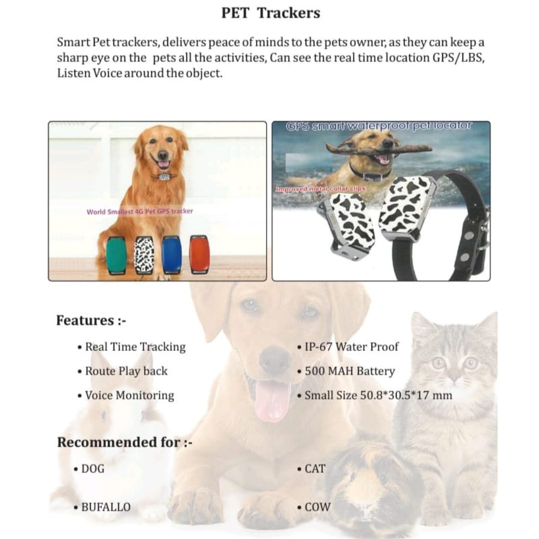 Exohive Digital™ Smart Pet GPS Tracker – Keep Your Pets Safe, Anytime, Anywhere!