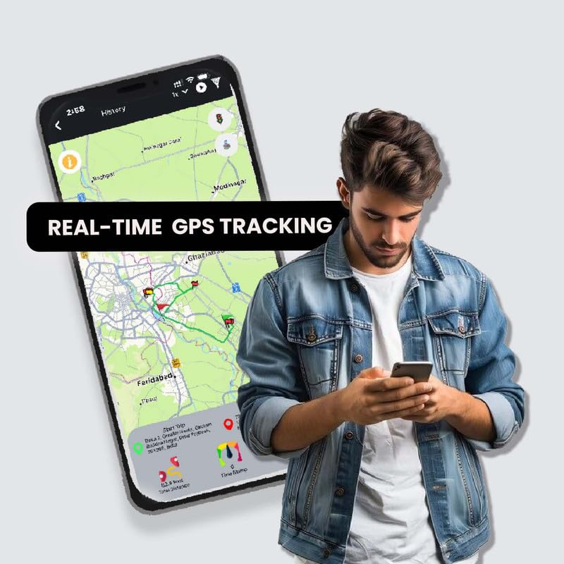 Exohive Digital™ G06 Mini Hidden GPS Tracker  Real-Time Tracking | Free 1-Year SIM Data Plan | Compact & Rechargeable | For Car, Bike, Kids
