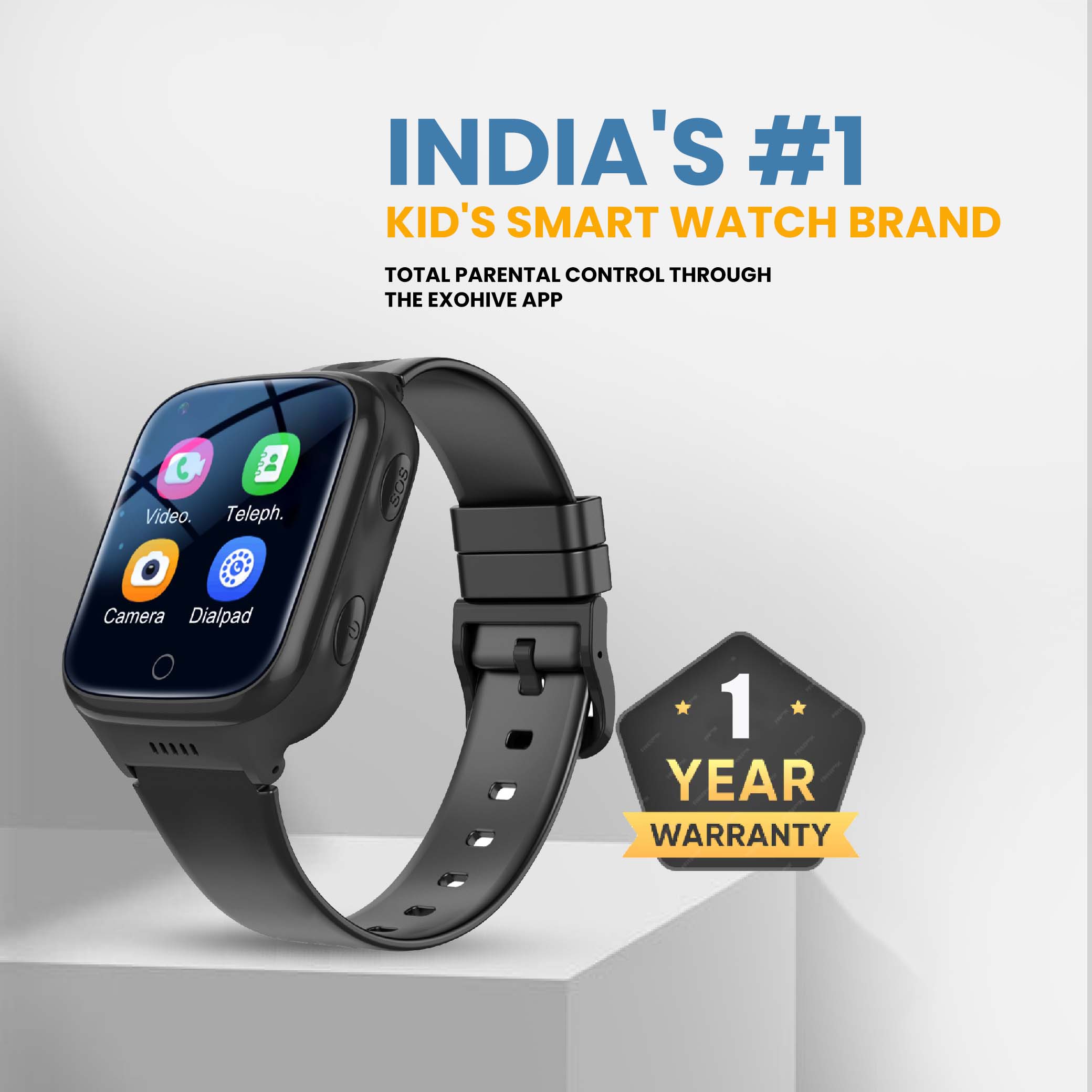 Exohive Digital™ Smartwatch with GPS & Bluetooth Calling, 1.39” HD Display, Fitness Tracker with 110+ Sports Modes, Heart Rate & SpO₂ Monitor, Waterproof IP67, 7 Days Battery – Men & Women