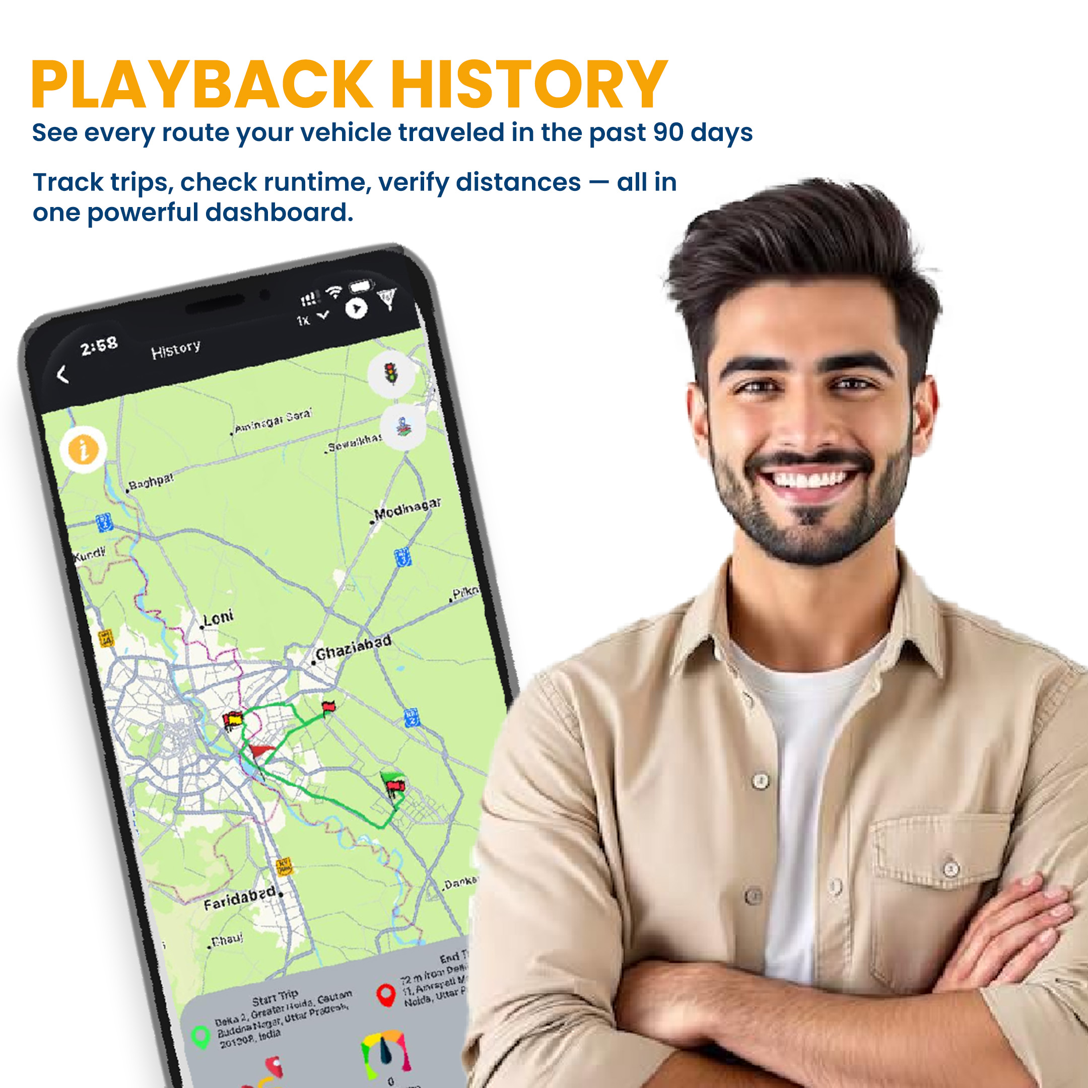 Exohive Digital™ Premium Hidden Wired GPS Tracker with Remote Engine Lock – Real-Time Tracking, Over-Speed & Towing Alerts, Geo-Fence, 90-Day History & 1-Year Free App – For Car, Bike, Truck & Bus Security