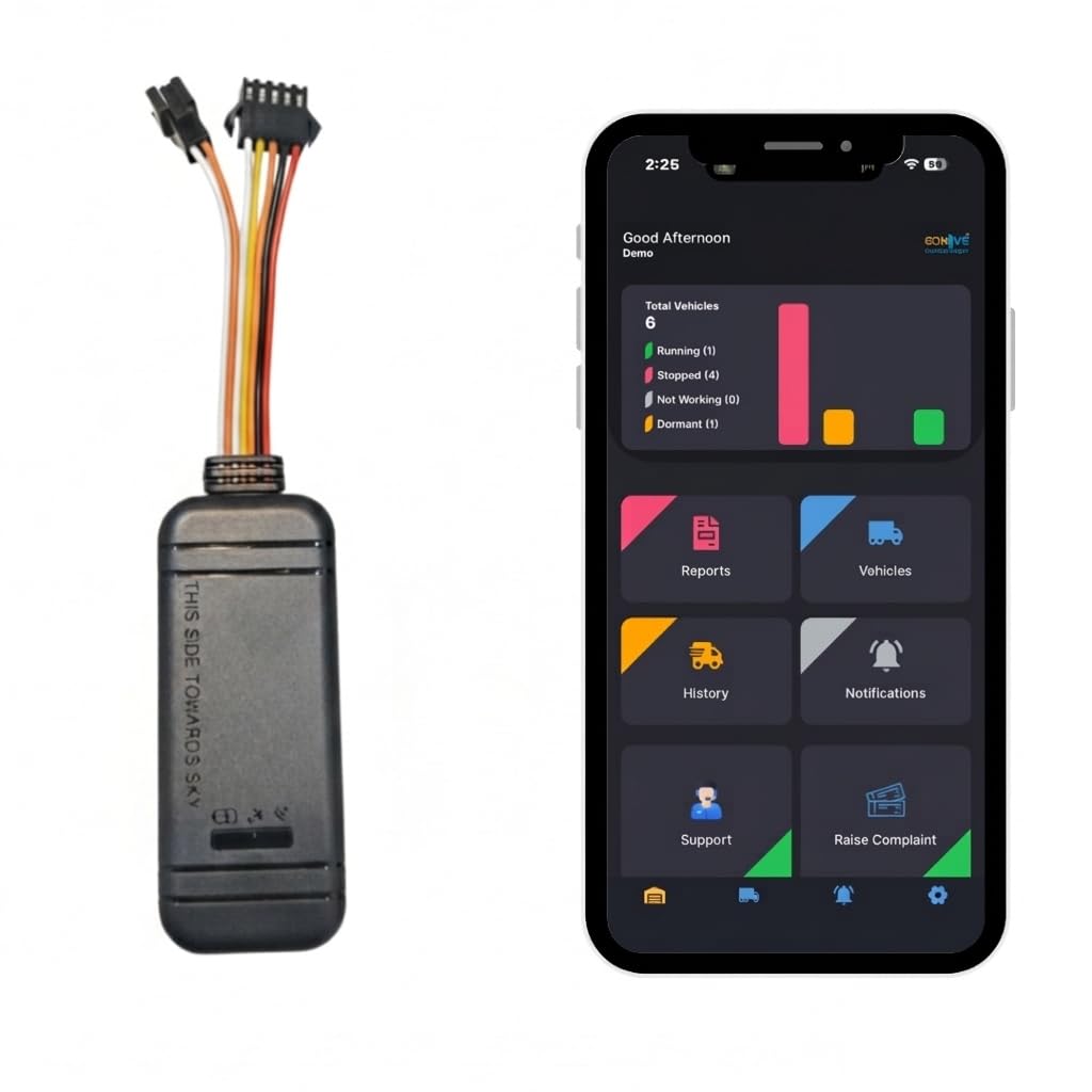 Exohive Digital™ ProSecure GPS Tracker | Engine Immobilizer + AC Control | Live Tracking | Advanced Anti-Theft System for Vehicles
